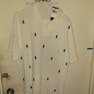 NWT Polo RL Polo All Over Pony Shirt Size Large